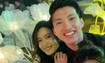 Đoàn Văn Hậu và Doãn Hải My lộ ảnh khoác tay tình tứ trong đám cưới cầu thủ Thành Chung