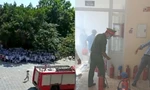 Một trường Tiểu học tại Hà Nội xảy ra hỏa hoạn, hàng trăm học sinh chạy thoát xuống sân