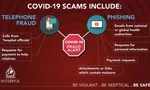 Hình ảnh cảnh báo của Interpol về tình trạng lừa đảo liên quan đến COVID-19