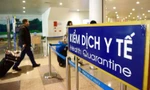 Biển thông tin về kiểm dịch y tế tại sân bay. (Ảnh: Getty Images)