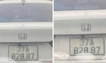 Tài xế dán băng keo thay đổi biển số xe ô tô ‘né’ phạt nguội