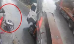 Cô gái kể khoảnh khắc vứt xe máy, tránh khối gỗ nặng 5 tấn rơi từ ô tô để thoát thân