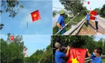 Bạn trẻ 'thay áo mới' đường làng chào mừng ngày Quốc khánh