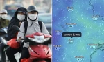 Không khí lạnh đang về rất gần miền Bắc, nhiệt độ Hà Nội giảm theo từng ngày