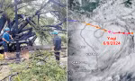 Video cho thấy gió của bão số 3 mạnh thế nào ở sân bay cách tâm bão gần 400 km