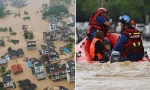 Hình ảnh ngập lụt “trăm năm mới có một lần” ở Trung Quốc do đợt mưa diện rộng