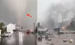 Video lốc xoáy dữ dội bất ngờ xuất hiện ở Trung Quốc, sức tàn phá không thể dự báo
