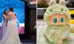 Cô dâu tung búp bê Labubu thay hoa cưới, dân mạng muốn việc này thành trend