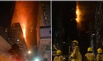 Kinh hoàng ngọn lửa bao trùm tòa nhà chọc trời trong vụ hỏa hoạn ở Hong Kong