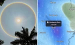 Quầng Mặt Trời xuất hiện tại Hà Nội báo hiệu mưa dông nhưng sao vẫn chưa mưa? 