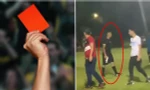 Mỹ: Giơ thẻ đỏ nhưng cầu thủ vẫn không chịu rời sân, vị trọng tài này có hành động gây sốc