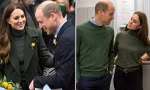 Vợ chồng Hoàng tử William - Công nương Kate mặc đồ đôi, rất tình cảm khi cùng xuất hiện