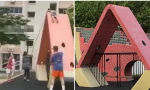 Cậu bé 10 tuổi ở Singapore mắc kẹt trên đỉnh “miếng dưa hấu” cao 3 mét, không ai biết tại sao