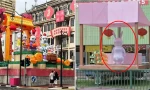 Linh vật thỏ trang trí mừng Tết Nguyên đán 2023 ở Singapore bị chê tơi tả