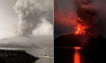 Video núi lửa Ruang ở Indonesia phun trào dữ dội, có nguy cơ gây sóng thần