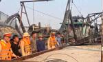 Cục Cảnh sát giao thông bắt giữ loạt tàu hút trộm cát trên sông Hồng dịp cuối năm