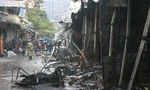 Chợ Nhà Xanh cháy trước khi di dời