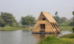Ấn tượng với vẻ đẹp của nhà tre cho người dân vùng sông nước