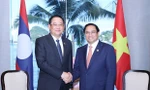 Thủ tướng Phạm Minh Chính gặp Thủ tướng Lào Sonexay Siphandone