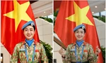 Nữ sĩ quan 'mũ nồi xanh' lan tỏa tinh thần 'Tôi yêu Tổ quốc tôi'