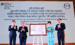 Trường ĐH Quốc tế Miền Đông nhận giấy chứng nhận
