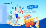 'Quẹt thẻ thả ga, hoàn tiền bao la' cùng thẻ tín dụng Eximbank
