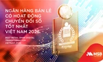 MSB là 'Ngân hàng bán lẻ chuyển đổi số tốt nhất Việt Nam năm 2025'
