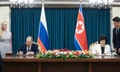Ngoại trưởng Nga Sergei Lavrov và người đồng cấp Triều Tiên Choe Son-hui. (Ảnh: BNG Nga)