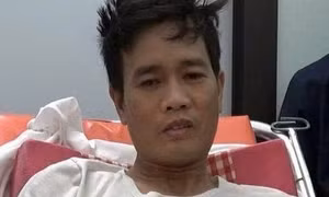 Đối tượng Nguyễn Minh Tuấn tại cơ quan điều tra.