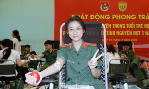 Nghĩa cử cao đẹp của tuổi trẻ Học viện Quân y trong Ngày hội xuân hồng