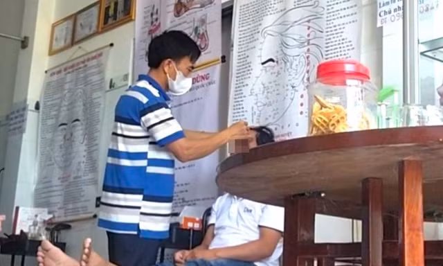 Cơ sở của ông Hưng thực hiện "chữa bệnh" trá hình.