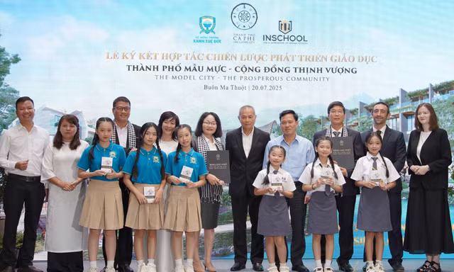 Trung Nguyên Legend ký kết hợp tác chiến lược triển khai trường mầm non và tiểu học chuẩn quốc tế tại khu đô thị Thành Phố Cà Phê.