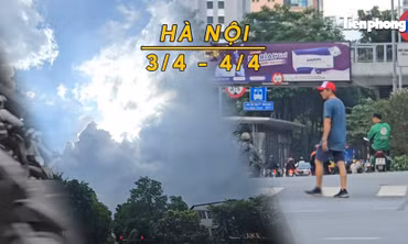 Hà Nội đêm mưa vài nơi, trưa chiều nắng gián đoạn