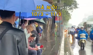 Hà Nội tiếp tục mưa, rét, nhiệt độ thấp nhất 15 độ C