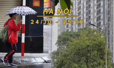 Hà Nội có mưa trời lạnh về đêm và sáng