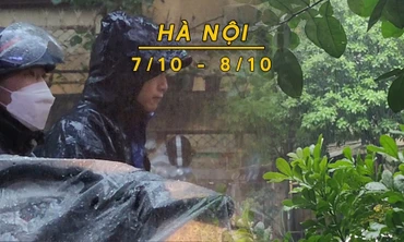 Hà Nội mưa vừa đến mưa to, có thể có dông