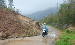 Nhiều tuyến đường phía tây Quảng Ngãi bị sạt lở nghiêm trọng