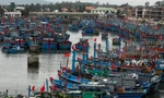 Cảng cá ở Quảng Ngãi vắng ngắt, hàng nghìn tàu thuyền ‘nằm bờ’ vì biển động