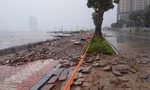 Sông Hàn mùa bão, bờ kè đường Như Nguyệt 'kêu cứu'