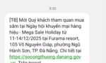 Đà Nẵng xác minh việc nhắn tin mang danh UBND TP mời mua sắm hàng hiệu