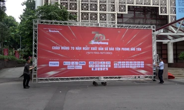 Sẵn sàng Lễ kỷ niệm 70 năm báo Tiền Phong xuất bản số báo đầu tiên