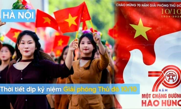 Thời tiết Hà Nội dịp Lễ Kỷ niệm 70 năm Giải phóng Thủ đô