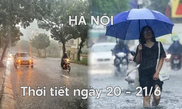 Hà Nội nắng gián đoạn, ngày oi nóng có mưa lớn về chiều và đêm
