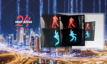 NHỊP SỐNG 24: Đèn tín hiệu giao thông độc đáo 'chờ lâu không chán'