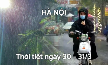 Hà Nội ít ngày đầu tuần có mưa dông, trời rét