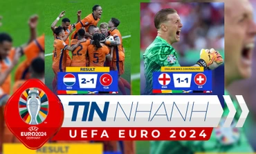 TIN NHANH EURO 2024: Đêm của những chiến thắng 'ngược dòng': Xác định 2 cặp đấu bán kết