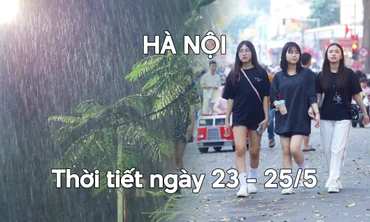 Hà Nội duy trì nóng bức, rải rác có mưa dông 