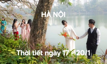 Cuối tuần Hà Nội rét khô, ngày nắng đẹp