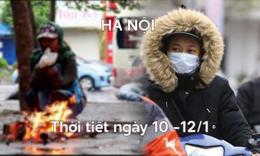 Hà Nội mưa nhỏ, rét đậm dịp cuối tuần