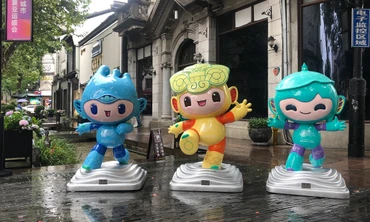 Bộ ba linh vật dễ thương tại Asiad 19